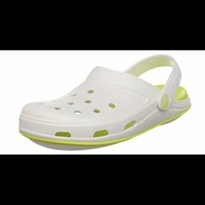 Crocs Skylar Clog 10 White/ Lime NWT